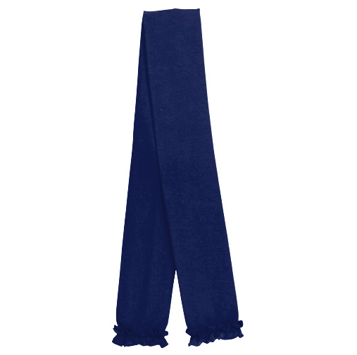 Jefferies Navy Ruffle Footless Tights
