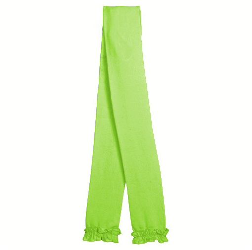 Jefferies Lime Ruffle Footless Tights