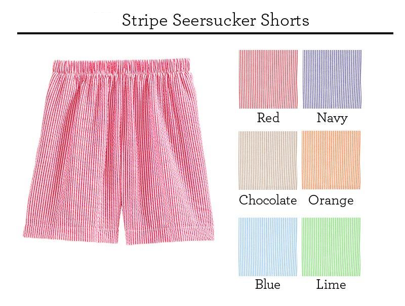 Stripe Seersucker Shorts