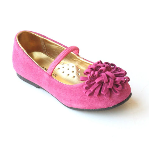L'Amour Fuchsia Pom Pom Shoes
