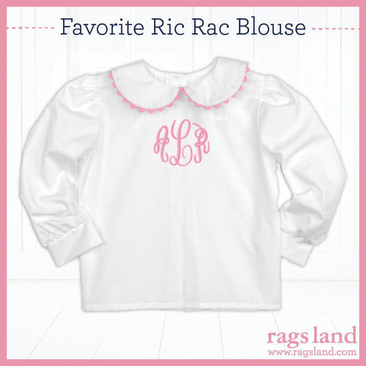 Pink Ric Rac Long Sleeve Blouse