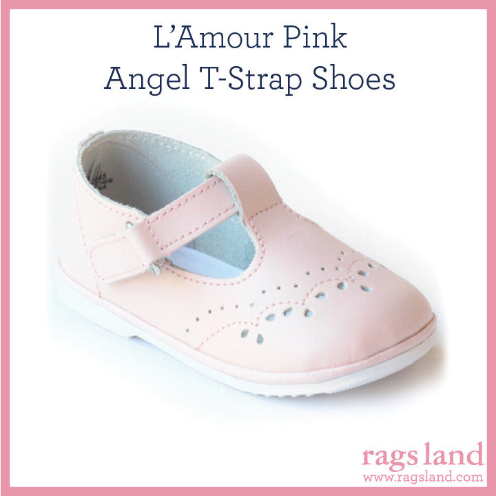 L’ Amour Angel lt Pink T-Strap Shoes
