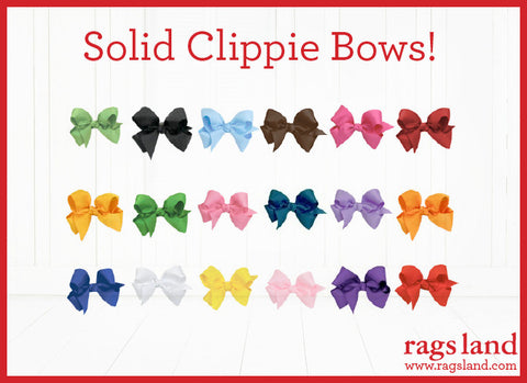 Rags Land Clippie Bows