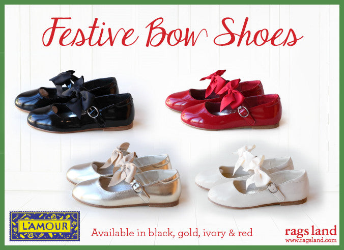 L'Amour Festive Bow Shoes