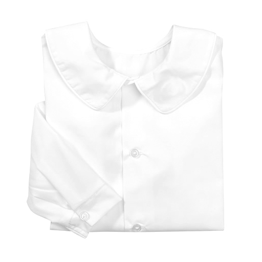 White Piped Long Sleeve Shirt
