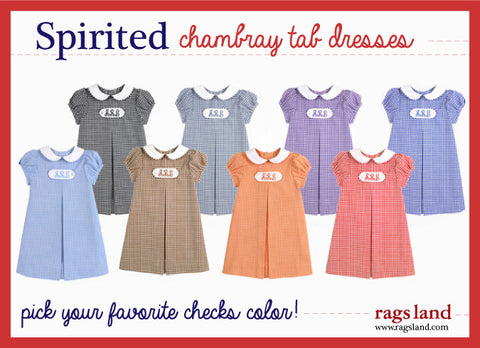 Chambray Checks Tab Dress